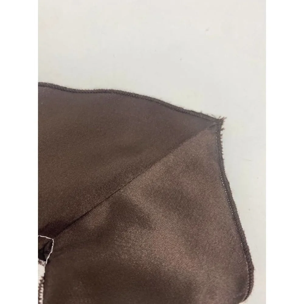 2004 My Michelle Girls Handkerchief Hemline Dress Brown - Girls Size 10